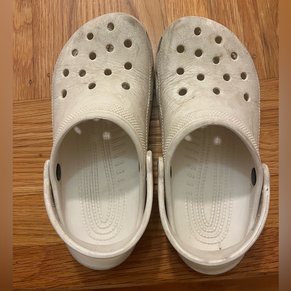 Kids Classic White Slip-On Croc Sandals